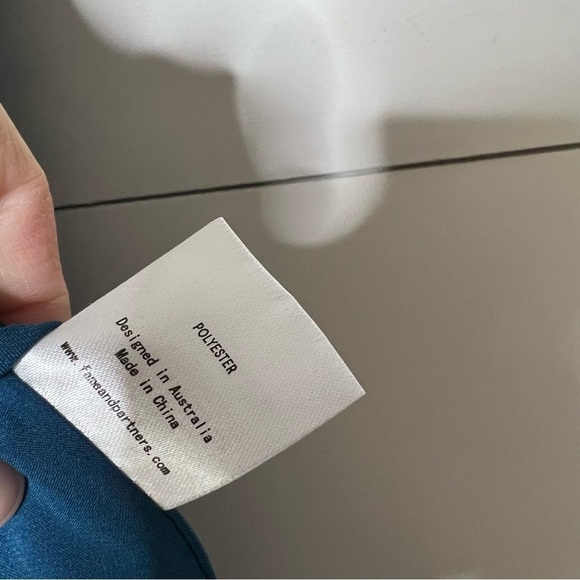 Fame And Partners Cut Out Pleated Teal Maxi Dress - Picture 8 of 14